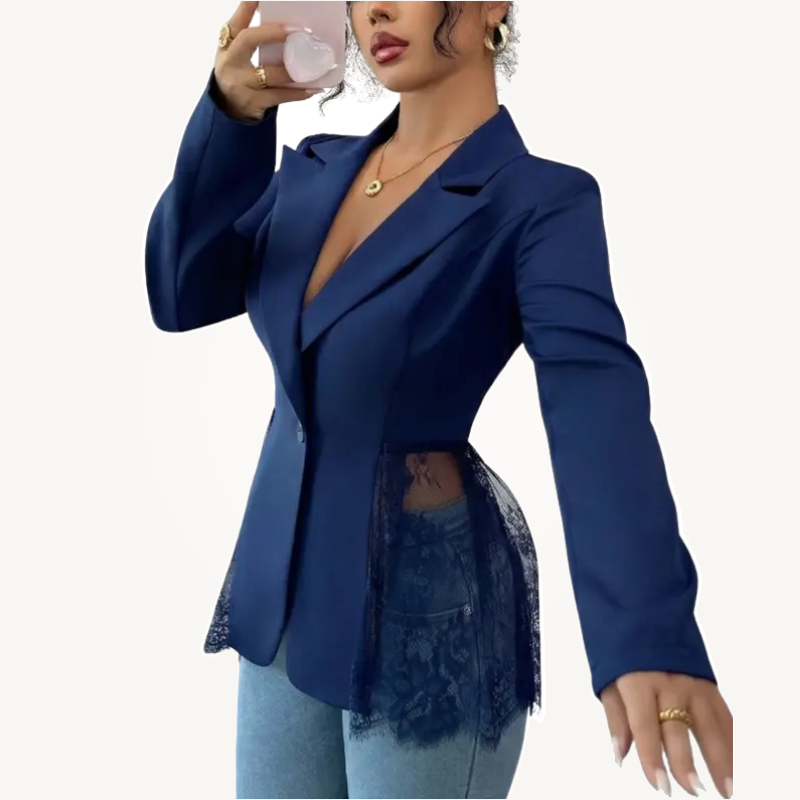 ALEXA™ – Elegant Lace Tailored Modern Blazer