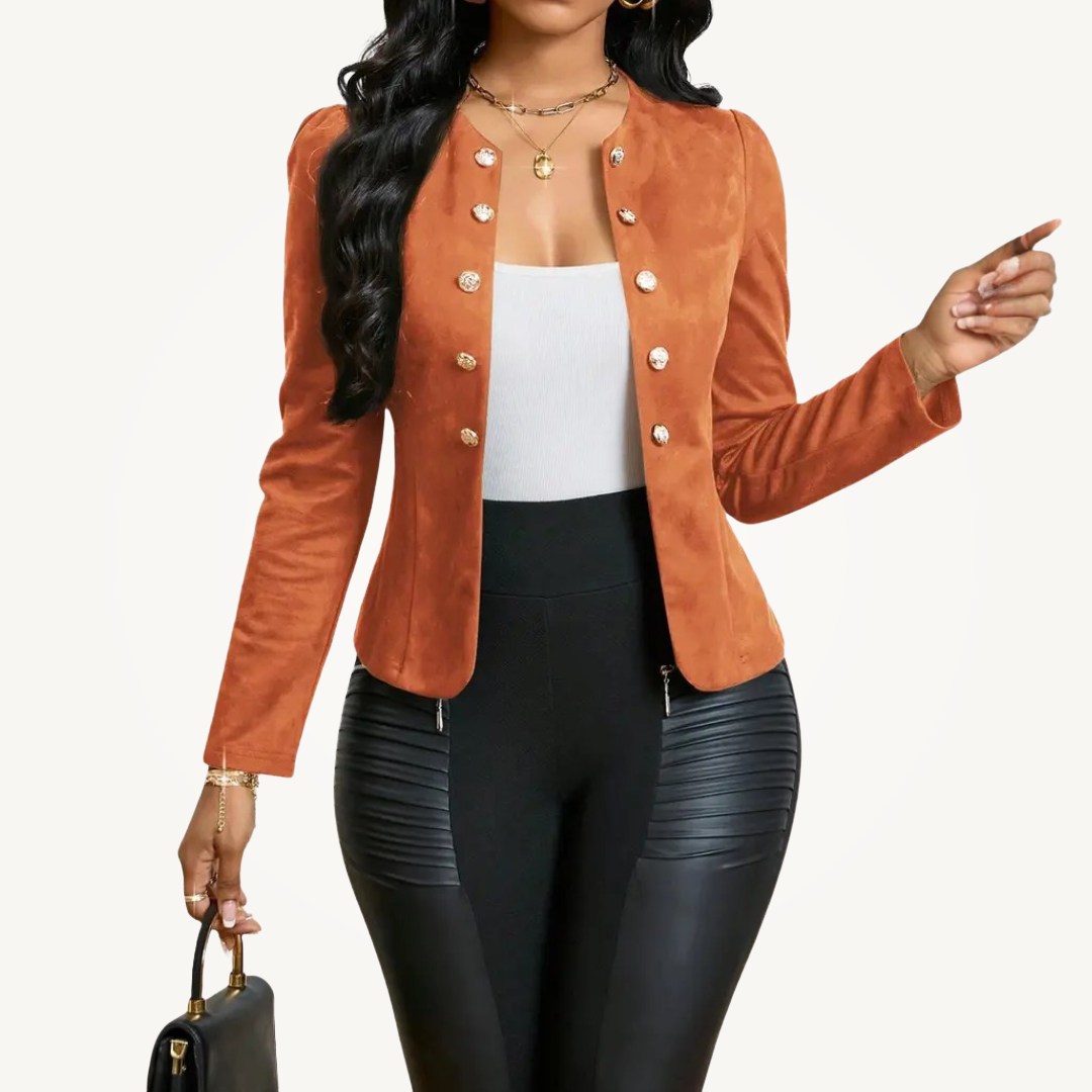 CAMILLE™ – Fitted Double-Breasted Blazer Jacket