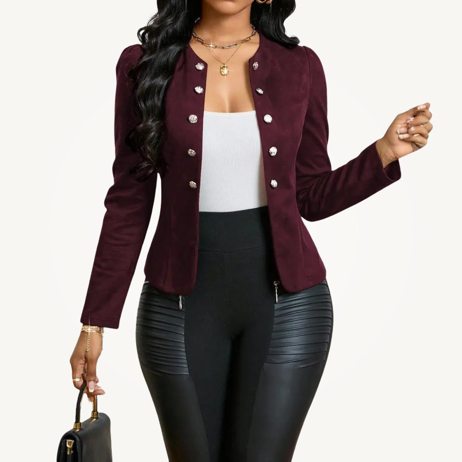 CAMILLE™ – Fitted Double-Breasted Blazer Jacket