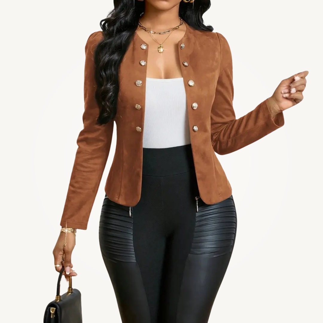 CAMILLE™ – Fitted Double-Breasted Blazer Jacket
