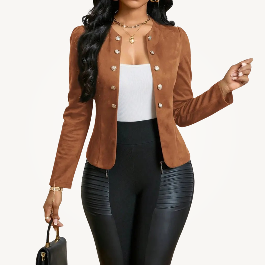 CAMILLE™ – Fitted Double-Breasted Blazer Jacket