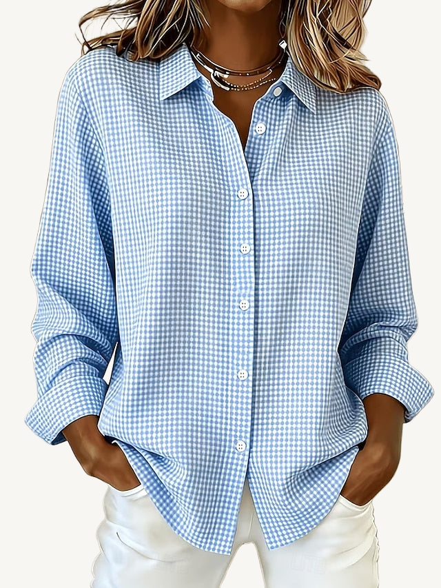 Winona | Relaxed Gingham Button-Front Shirt