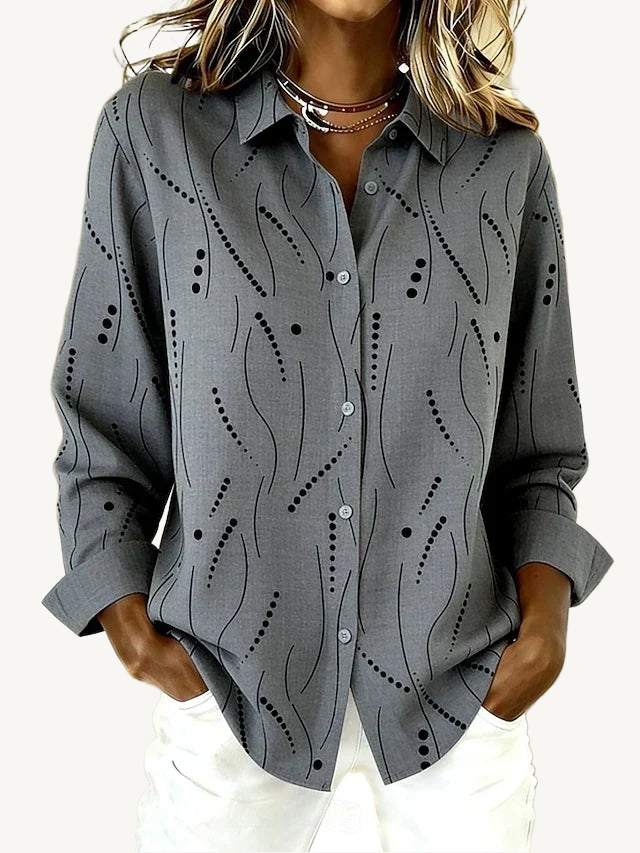 Thistle | Abstract Line & Dot Print Blouse