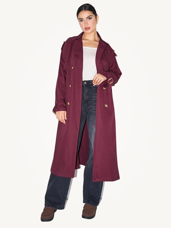 SOLANA™ - Elegant Double Breasted Winter Warm Trench Coat
