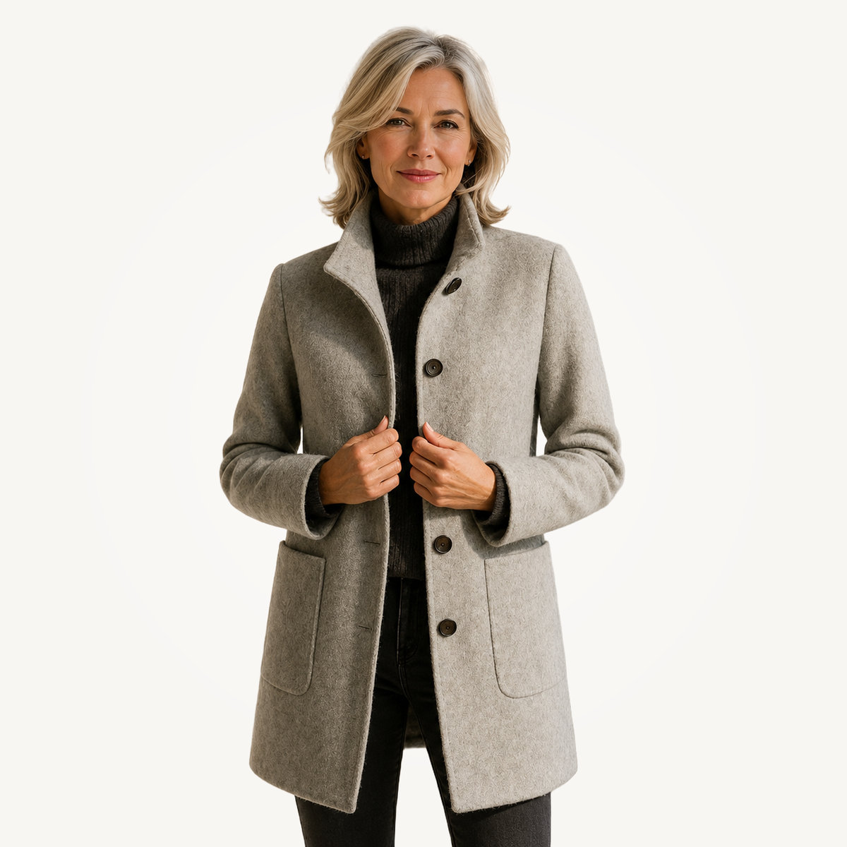 Rosemary | Classic Everyday Button Coat