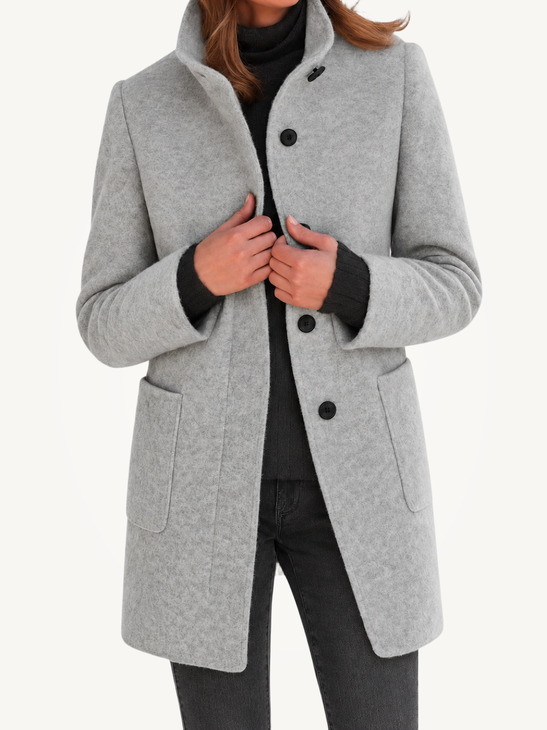 Rosemary | Classic Everyday Button Coat