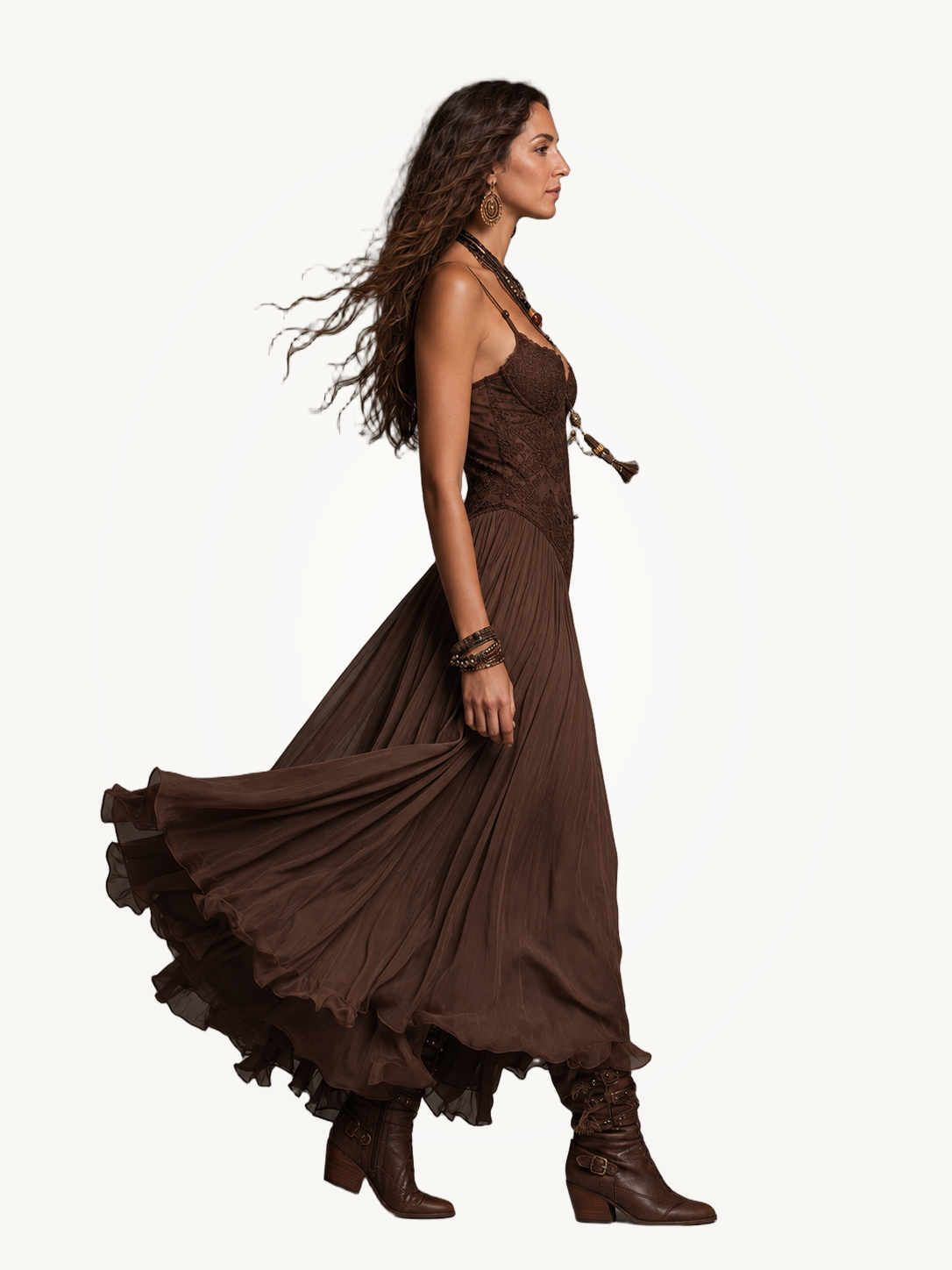 Ophelia | Lace Corset Maxi Dress for Women