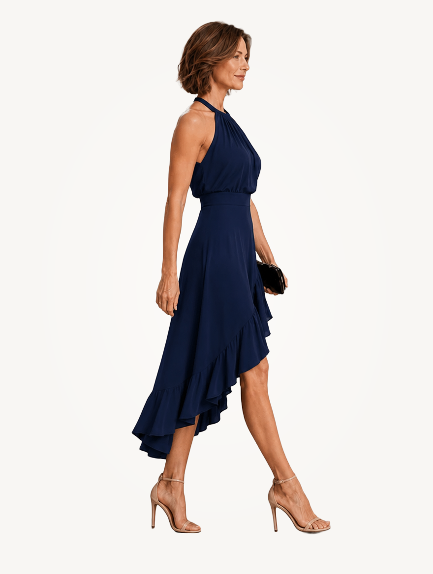 Liliana | Halter Ruffle Hem