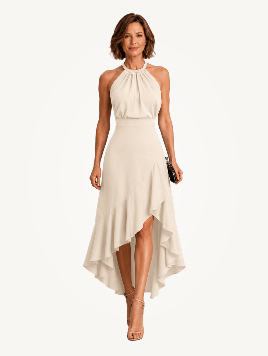 Liliana | Halter Ruffle Hem