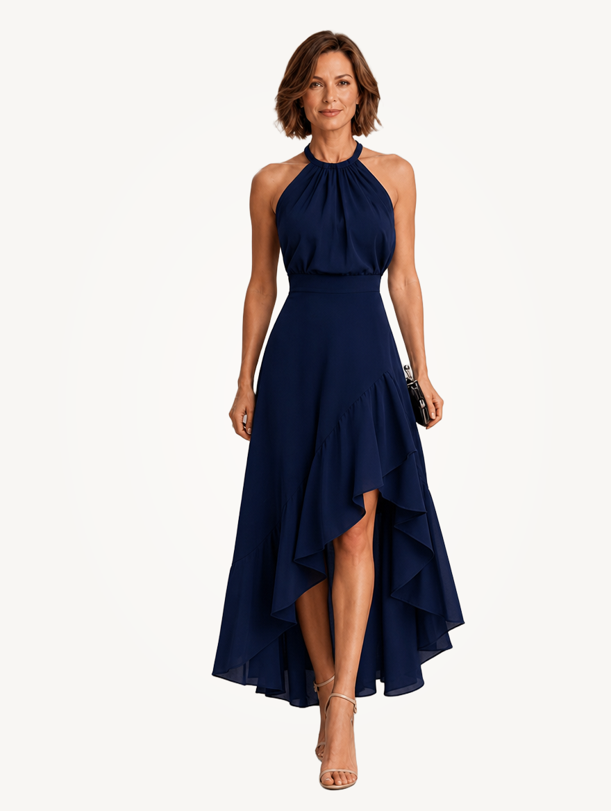 Liliana | Halter Ruffle Hem