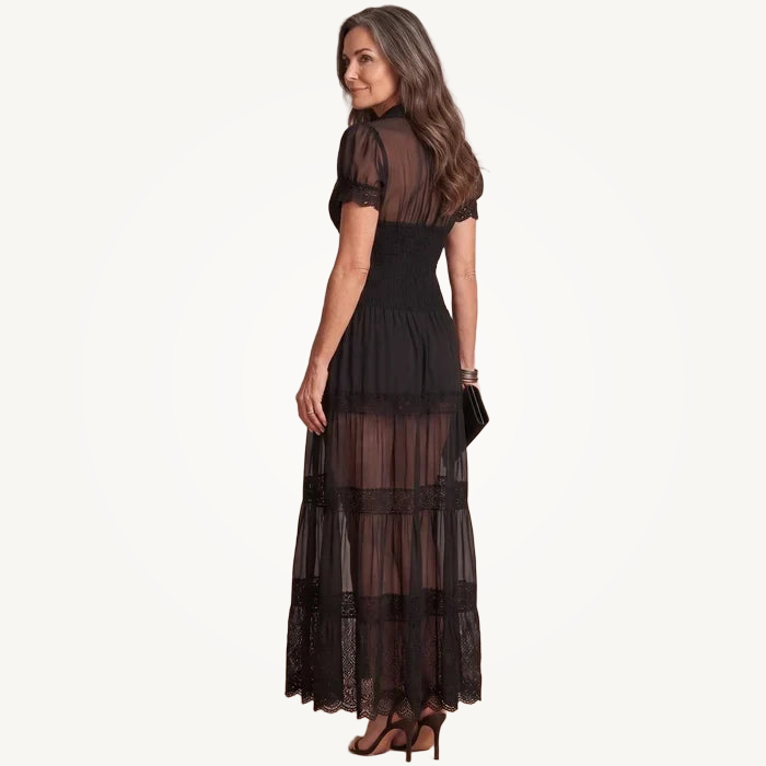 Ravenna | Sheer Lace Maxi Dress