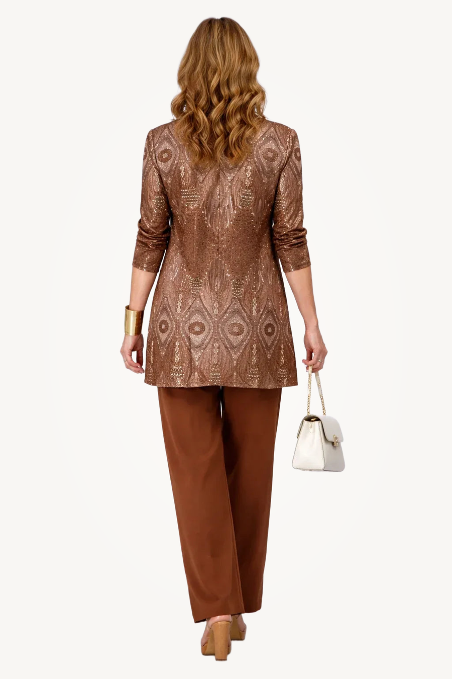 Lillian | Rust Paisley Three-Piece Set