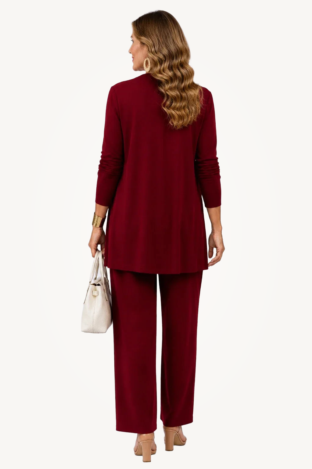 Holly | Burgundy Floral Three-Piece Set